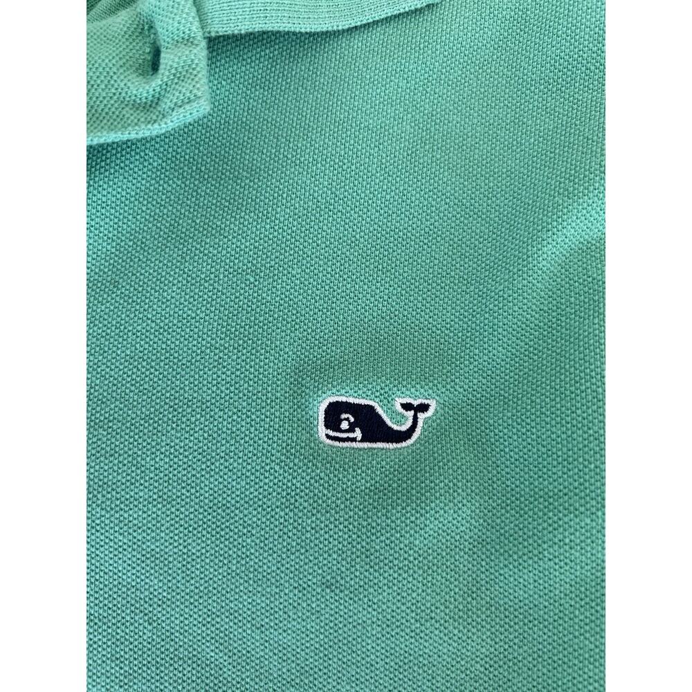 Vineyard Vines Polo‎ Shirt Green Men's Size Medium Cotton Blend - Picture 4 of 6